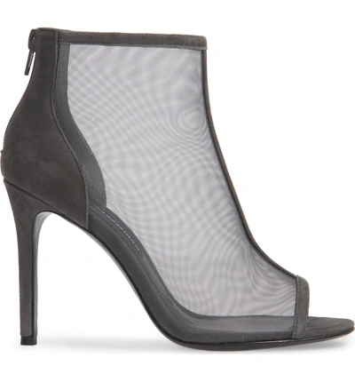 Shop Charles David Court Mesh Bootie In Charcoal Mesh Fabric