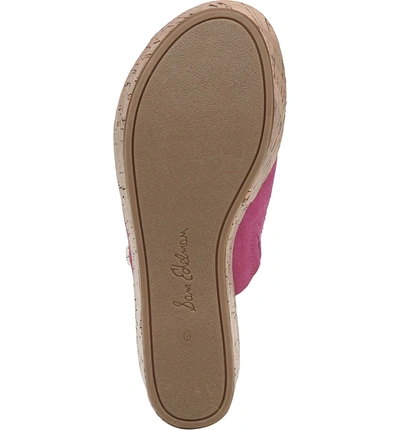 Shop Sam Edelman Ranger Platform Sandal In Retro Pink Suede