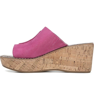 Shop Sam Edelman Ranger Platform Sandal In Retro Pink Suede