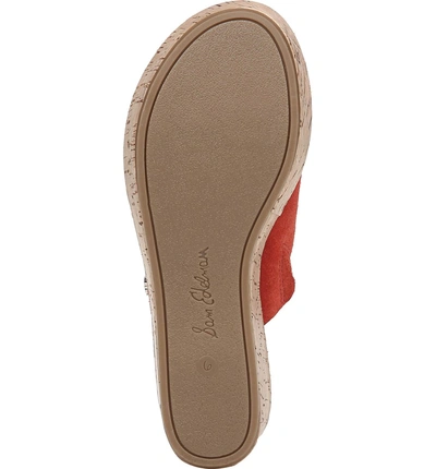 Shop Sam Edelman Ranger Platform Sandal In Candy Red Suede