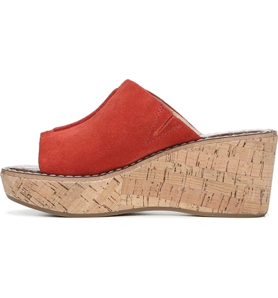 Shop Sam Edelman Ranger Platform Sandal In Candy Red Suede