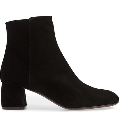 Shop Agl Attilio Giusti Leombruni Block Heel Bootie In Black Suede