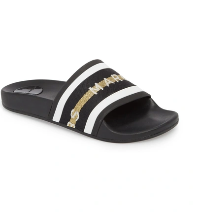 Shop Marc Jacobs Cooper Slide Sandal In Black Multi