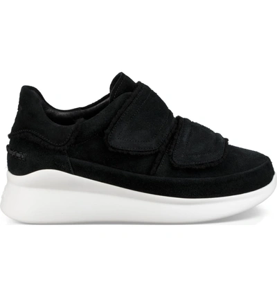 Shop Ugg Ashby Spill Seam Sneaker In Black Leather