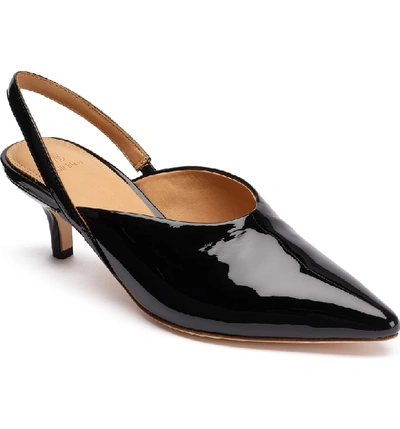 Shop Bill Blass Fabiana Slingback Pump In Black Patent Leather