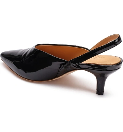 Shop Bill Blass Fabiana Slingback Pump In Black Patent Leather