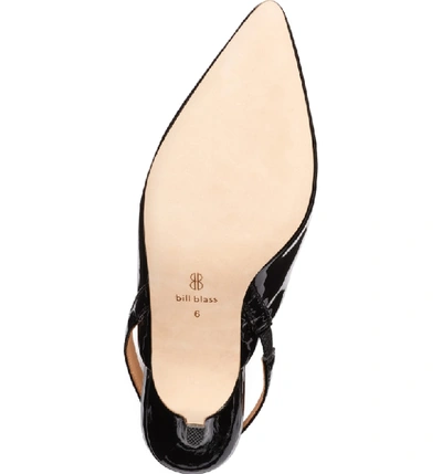 Shop Bill Blass Fabiana Slingback Pump In Black Patent Leather