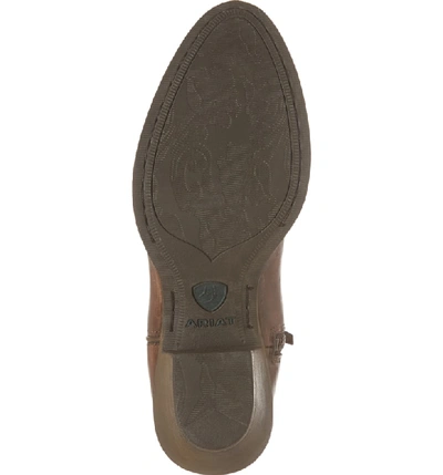 Ariat Darlin Short Western Boot In Distressed Brown Leather