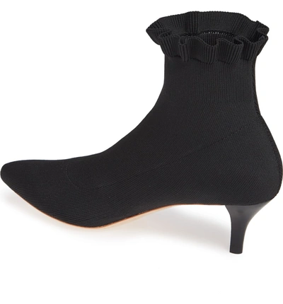 Shop Loeffler Randall Kassidy Kitten Heel Stretch Bootie In Black