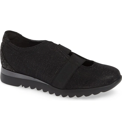 Shop Munro Alta Slip-on Sneaker In Black Sparkle Fabric