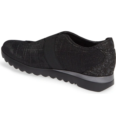 Shop Munro Alta Slip-on Sneaker In Black Sparkle Fabric