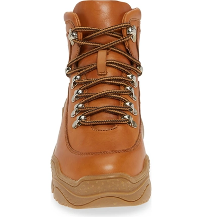 Shop Jeffrey Campbell Debris Sneaker Boot In Tan Honey