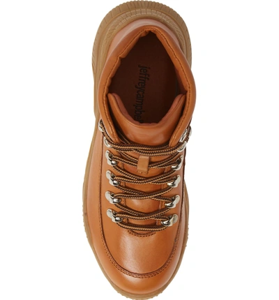 Shop Jeffrey Campbell Debris Sneaker Boot In Tan Honey