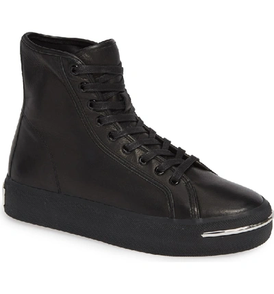 Alexander Wang Pia Leather Hi-top Trainers In Black | ModeSens