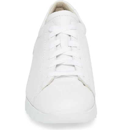 Shop Munro Kellee Derby In White/ Silver Leather