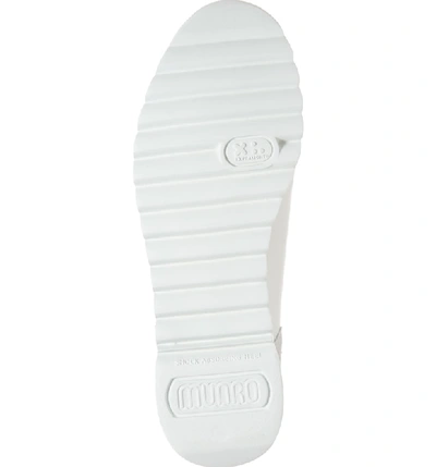 Shop Munro Kellee Derby In White/ Silver Leather