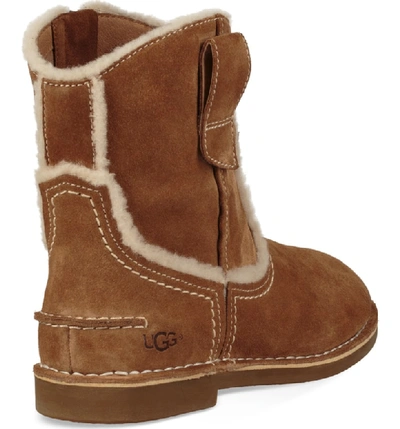 Ugg Women's Catica Round Toe Suede Booties In Chestnut Suede | ModeSens