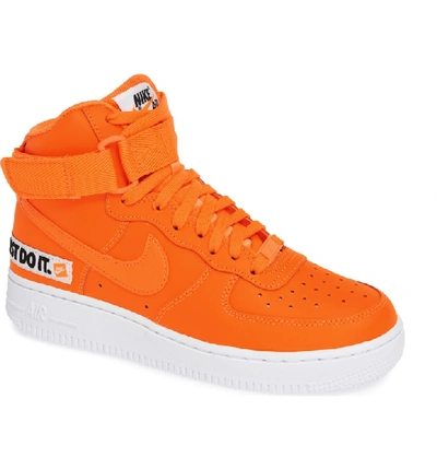 Shop Nike Air Force 1 High Top Sneaker In Orange