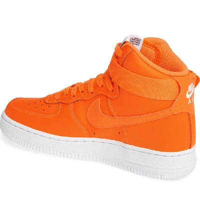 Shop Nike Air Force 1 High Top Sneaker In Orange