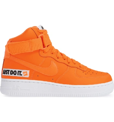 Shop Nike Air Force 1 High Top Sneaker In Orange