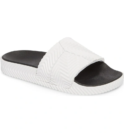 Shop Adidas Originals By Alexander Wang Aw Adilette Slide In White