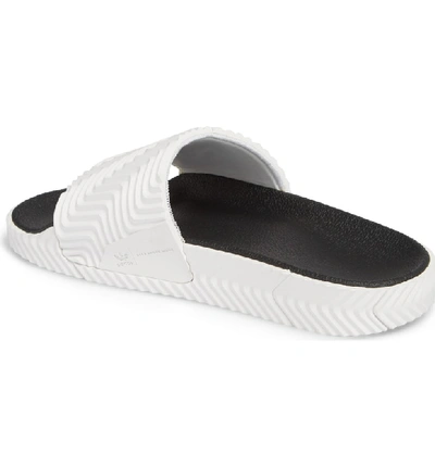 Shop Adidas Originals By Alexander Wang Aw Adilette Slide In White