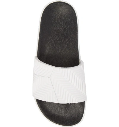 Shop Adidas Originals By Alexander Wang Aw Adilette Slide In White