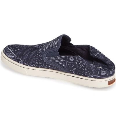 Shop Olukai Pehuea Pa'i Convertible Sneaker In Trench Blue/ Patch Fabric
