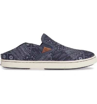 Shop Olukai Pehuea Pa'i Convertible Sneaker In Trench Blue/ Patch Fabric