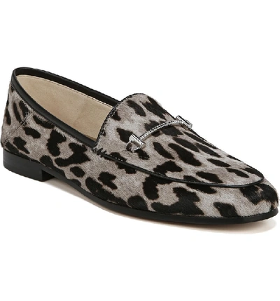 Shop Sam Edelman Lior Genuine Calf Hair Loafer In Grey Multi Leopard Calf Hair