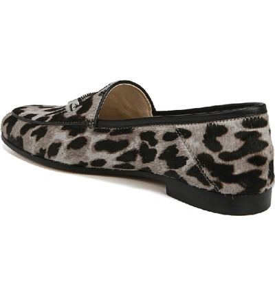 Shop Sam Edelman Lior Genuine Calf Hair Loafer In Grey Multi Leopard Calf Hair