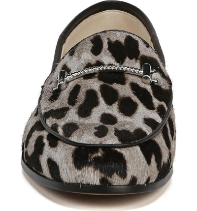 Shop Sam Edelman Lior Genuine Calf Hair Loafer In Grey Multi Leopard Calf Hair