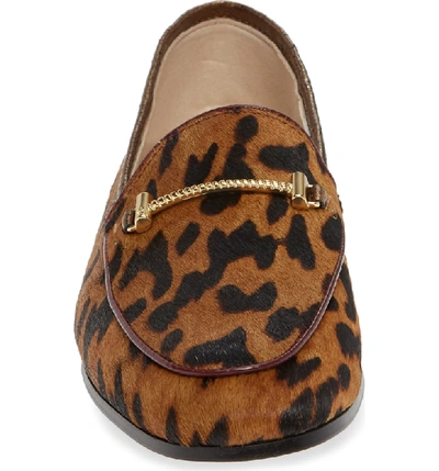 Shop Sam Edelman Lior Genuine Calf Hair Loafer In Clouded Leopard Calf Hair