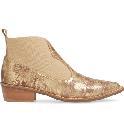 Shop Matisse Sweet Jane Bootie In Gold Leather