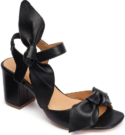 Shop Bill Blass Carmen 65 Knotted Sandal In Black/ Nappa