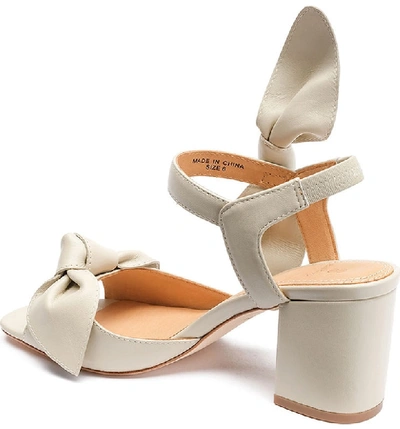 Shop Bill Blass Carmen 65 Knotted Sandal In Off White/ Nappa