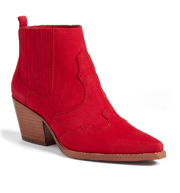 sam edelman winona bootie red
