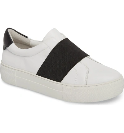 Shop Jslides Adorn Slip-on Sneaker In White Leather