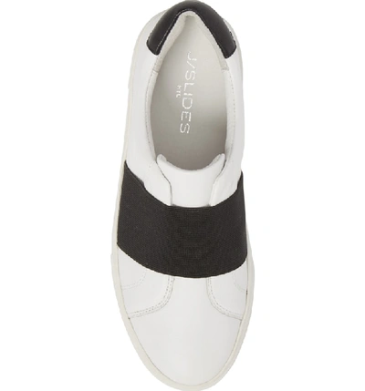 Shop Jslides Adorn Slip-on Sneaker In White Leather