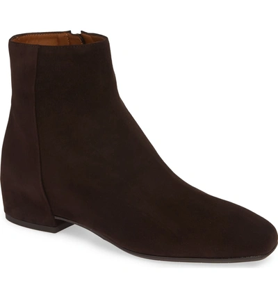 Aquatalia Ulyssa Waterproof Suede Ankle Boots With Hidden Wedge In Espresso Suede
