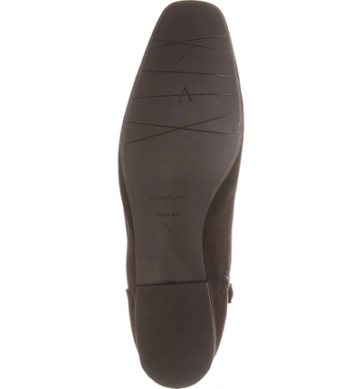 Aquatalia Ulyssa Waterproof Suede Ankle Boots With Hidden Wedge In Espresso Suede