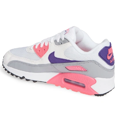 Shop Nike 'air Max 90' Sneaker In White/ Purple/ Wolf Grey/ Pink