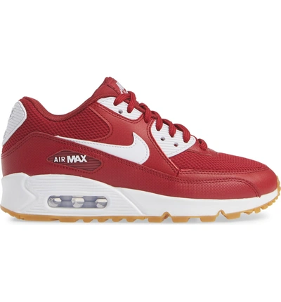 Shop Nike 'air Max 90' Sneaker In Red Crush/ White/ Light Brown