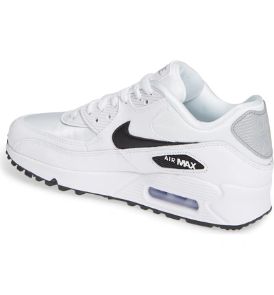 Shop Nike 'air Max 90' Sneaker In White/ Black-reflect Silver