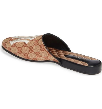 Shop Gucci Ny Flamel Mule In Beige