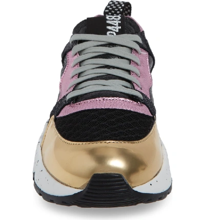 Shop P448 Alex Sneaker In Pink/ Black Shine