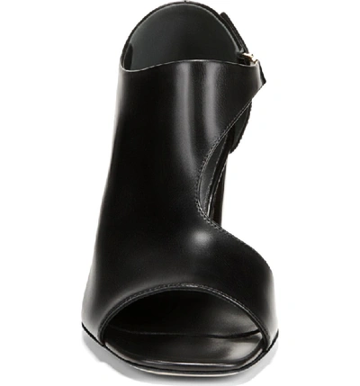 Shop Via Spiga Eladine Cutout Peep Toe Pump In Black Leather