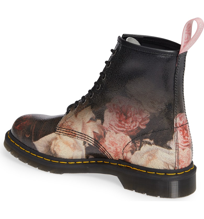 1460 power floral leather boot