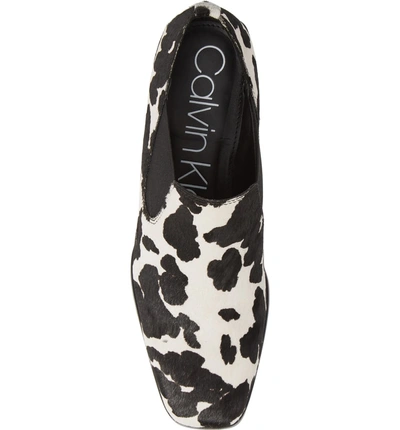 Shop Calvin Klein Geneve Genuine Calf Hair Loafer In Leopard Calf Hair