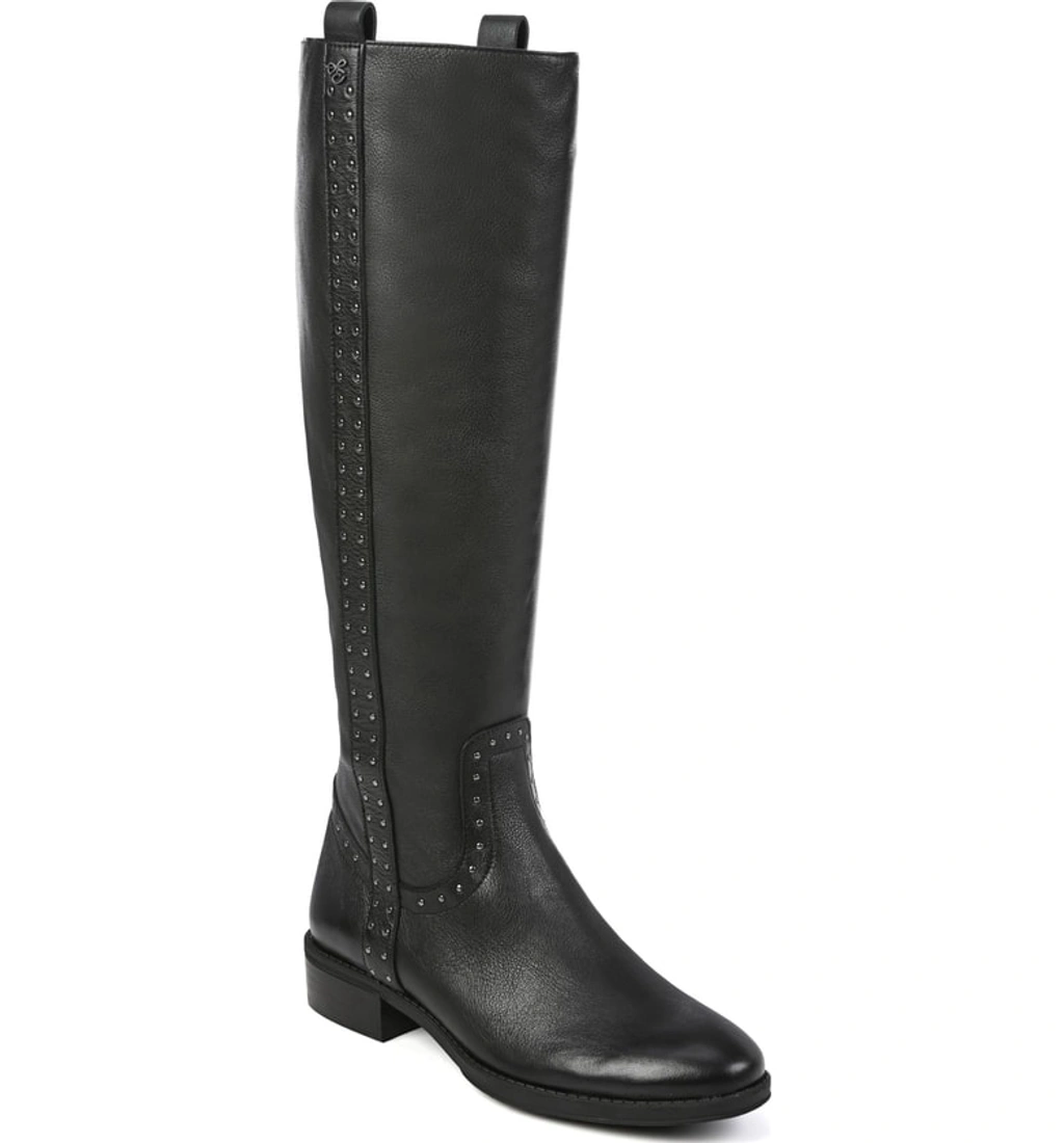 Sam Edelman Women s Prina 2 Wide Calf Tall Leather Boots In Black ModeSens